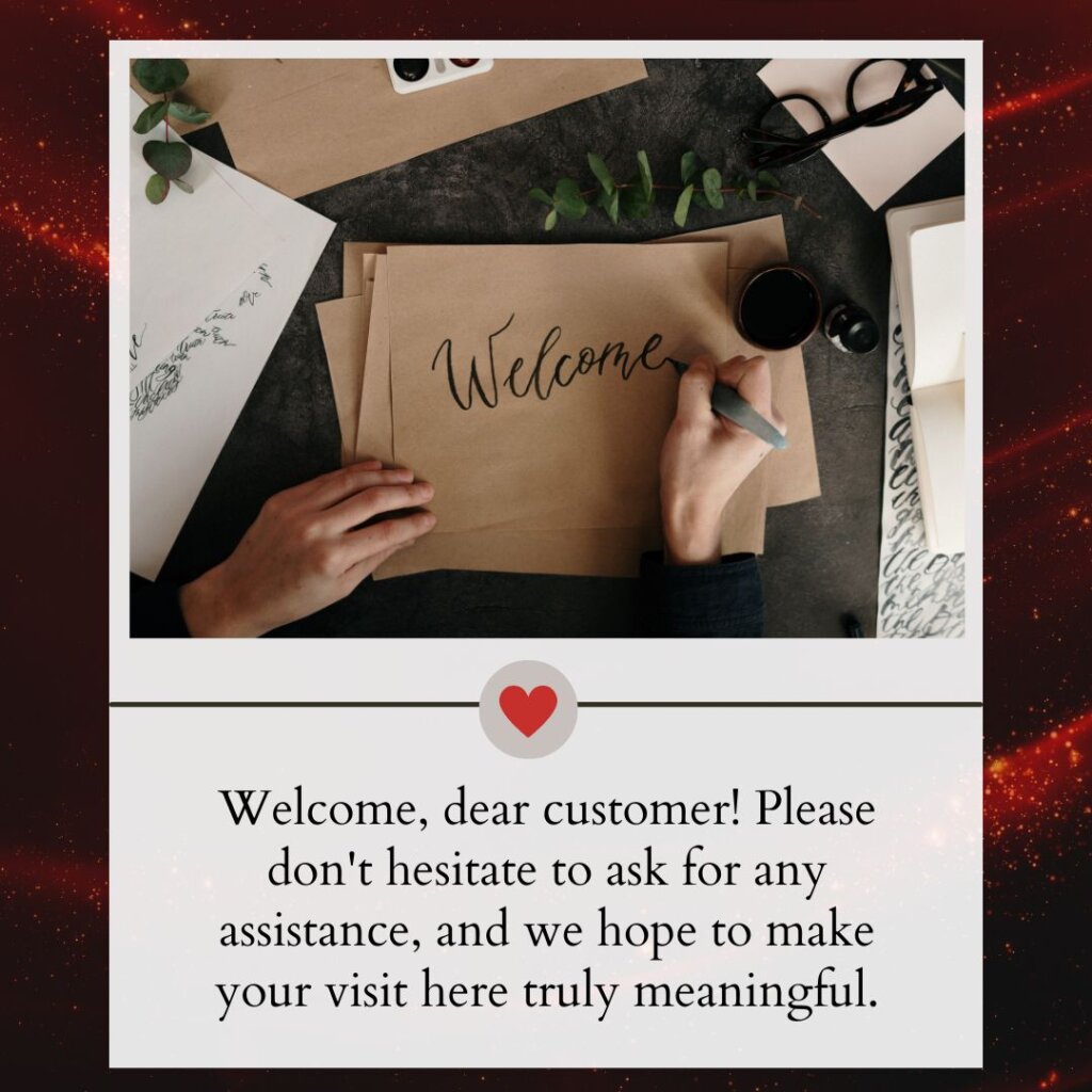 Welcome Messages