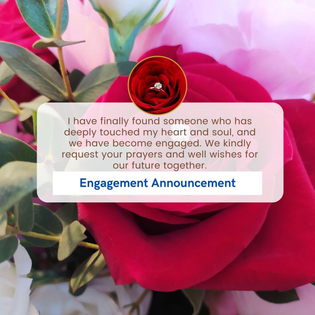 engagement announcement