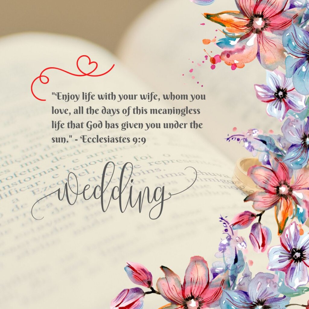 Bible verses for Wedding Blessings