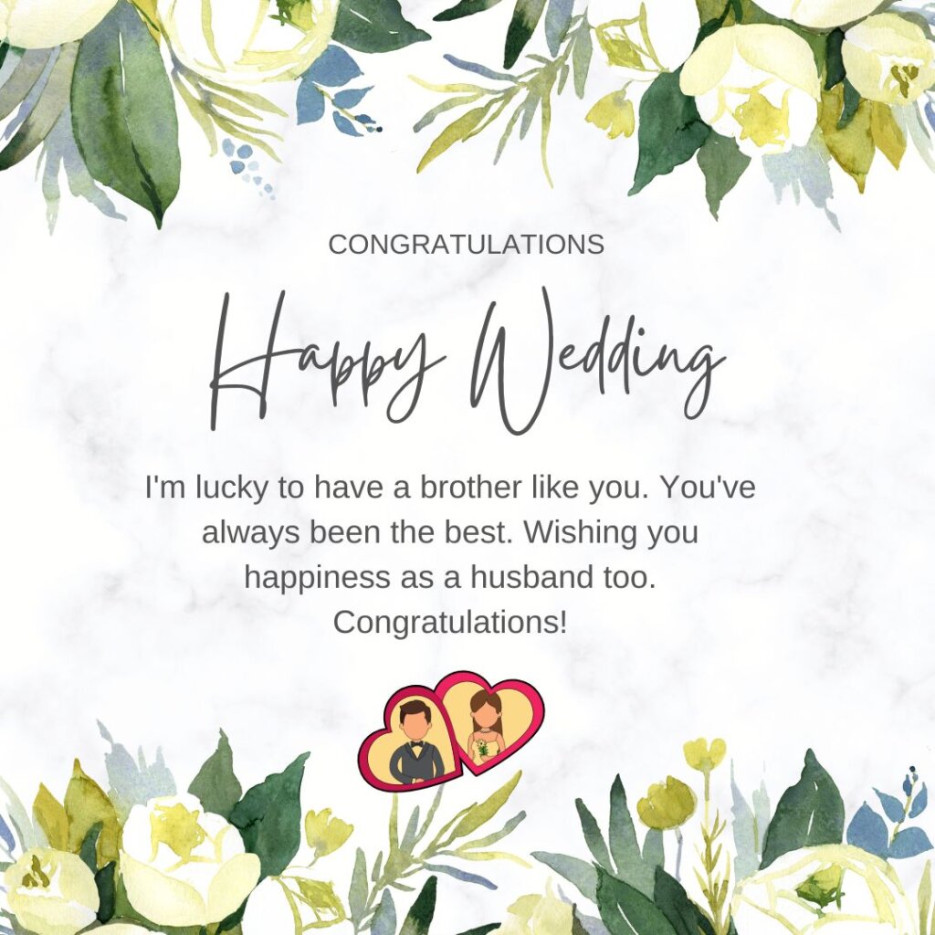 wedding wishes for brother