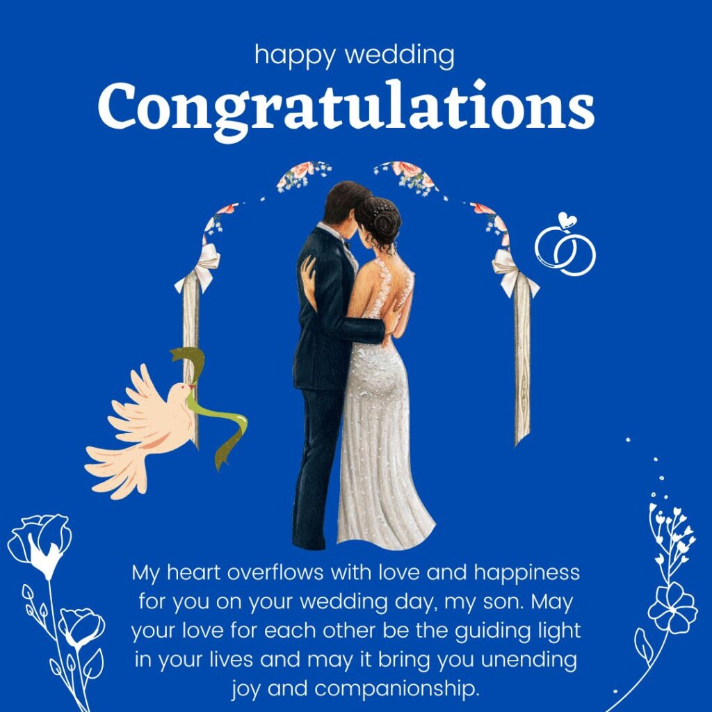 wedding wishes for son