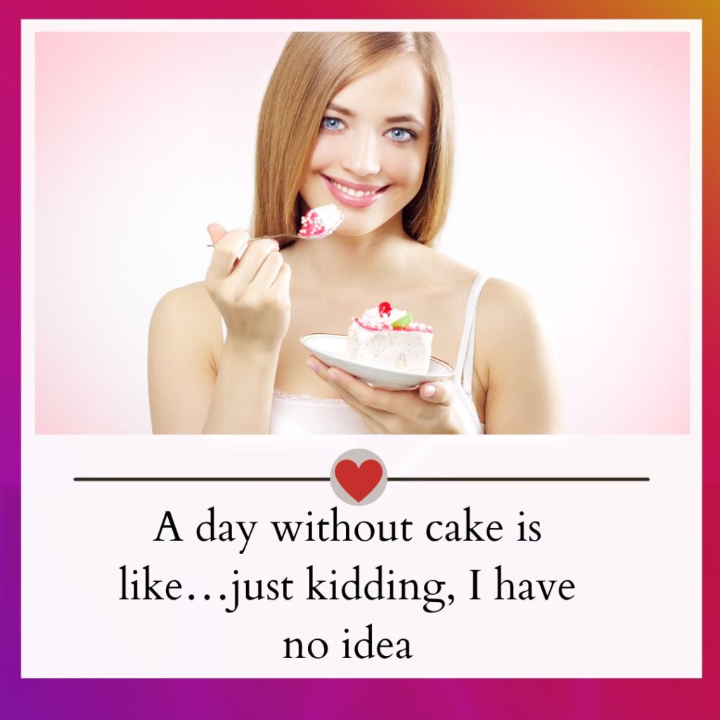 Cake captions