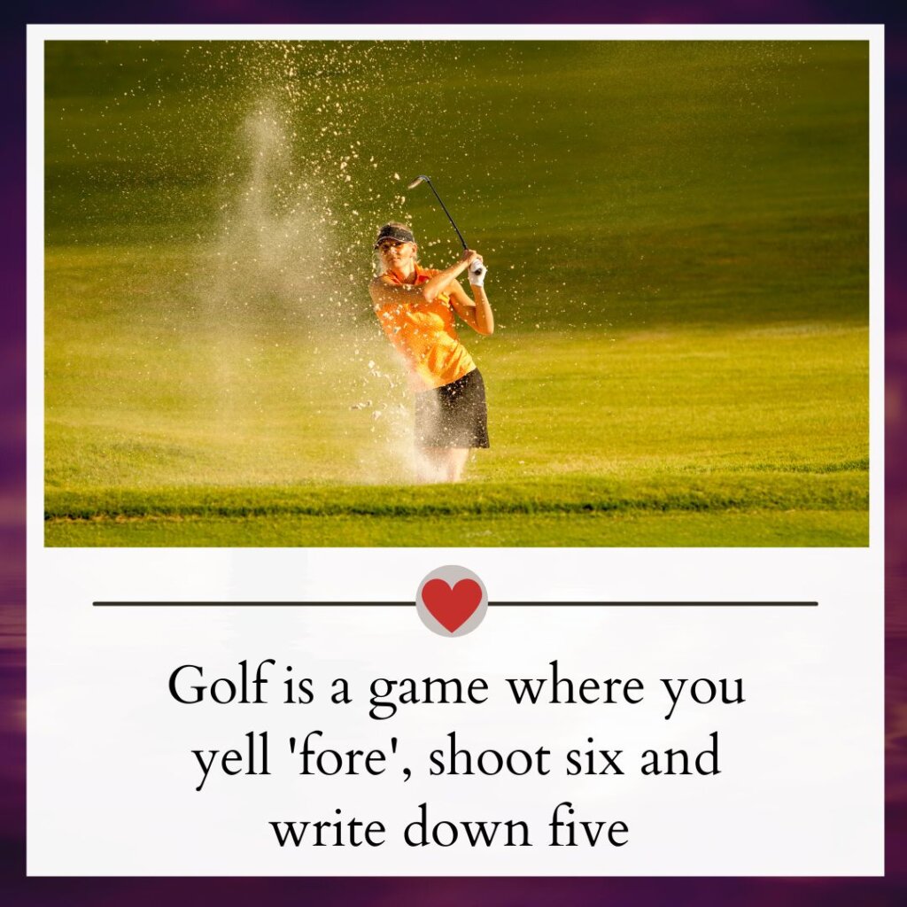 Golf captions