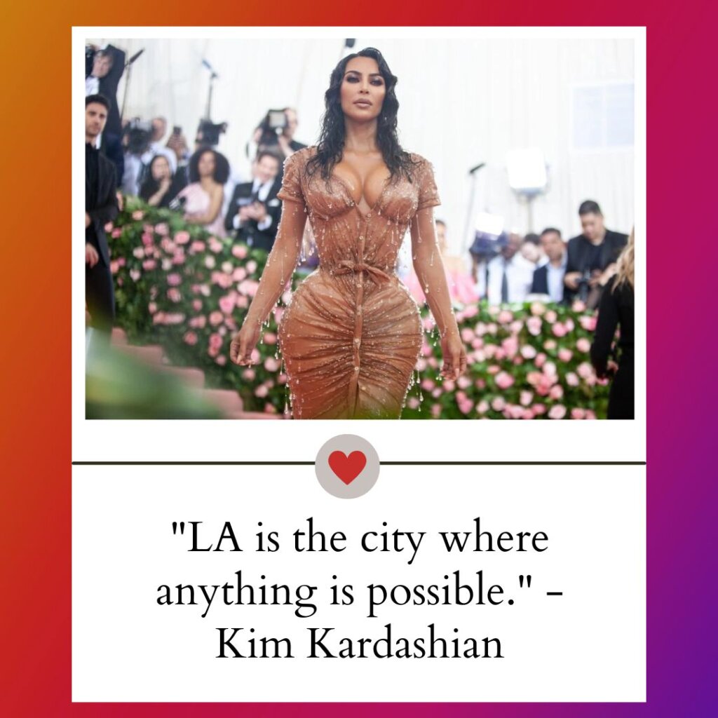 Los Angeles Captions and Quotes for Instagram