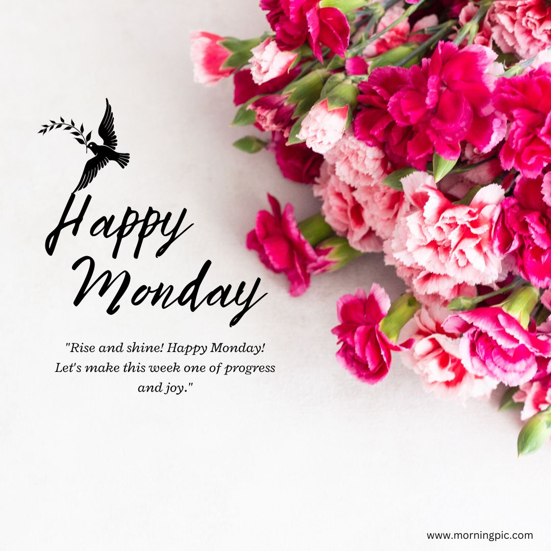 Happy Monday Images with Flowers